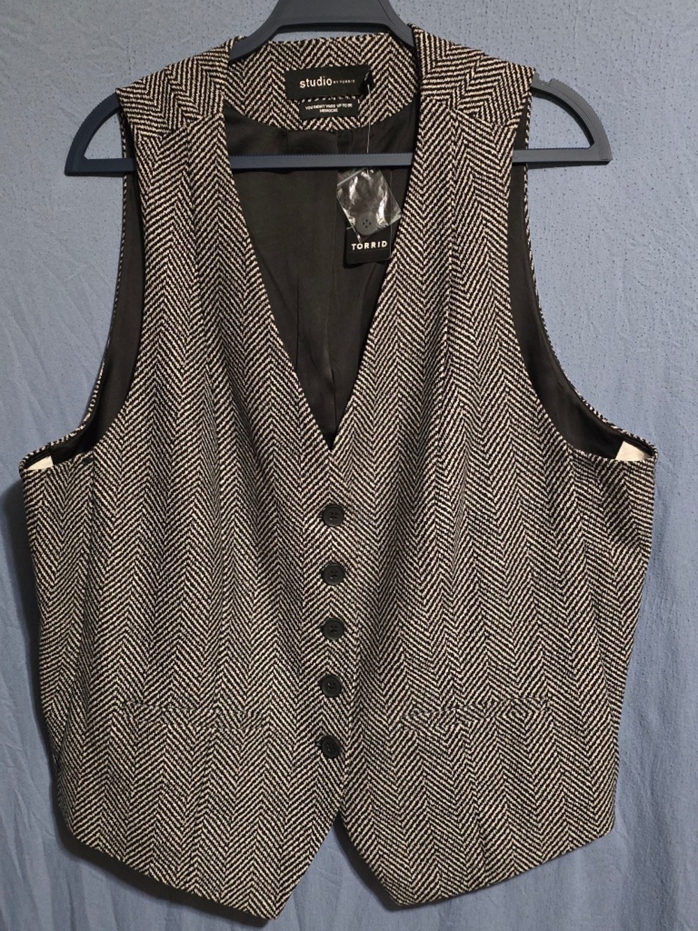 Torrid NWT 3x Herringbone Vest